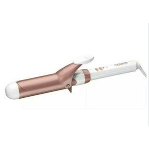 Conair Double Ceramic Curling Iron; 1 1/2-inch Curling Iron White/Rose Gold